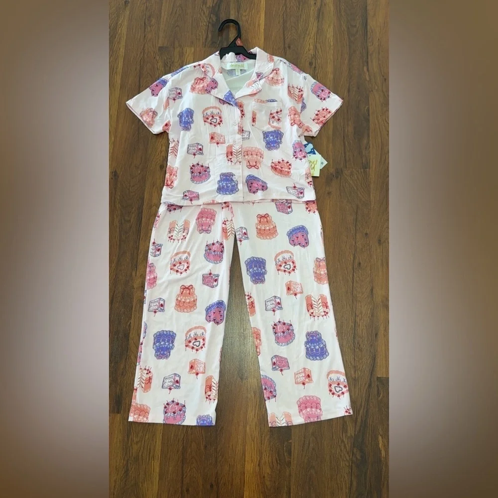 Planet Gold Kids Birthday Pink and Purple Pajama Set